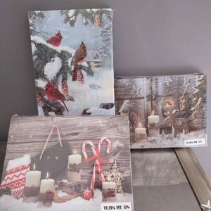 Festive LED Canvas Art